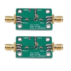 Broadband RF Power Amplifier 0.1-2000MHz Module Low Noise 30dB Gain LNA Device