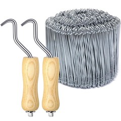 1002 Pcs Tie Wire And Wire Twister Set 1000 Pcs 6 Inch 16 Gauge Double Loop Bar