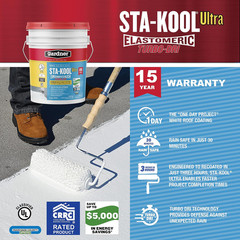 Gardner Gibson Sta Kool 15 Year Turbo Dri Roof Coating White 5 Gal RV Acrylic