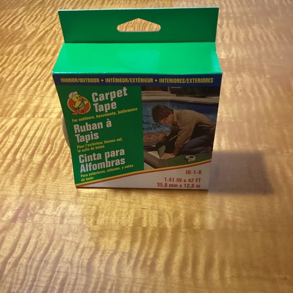 Duck 1.41 in. W X 42 ft. L Polyester Indoor and Outdoor Carpet Tape