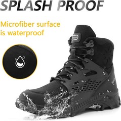 Mens Sneakers Work Safety Shoes Mesh Steel Toe Cap Waterproof Boots Size US