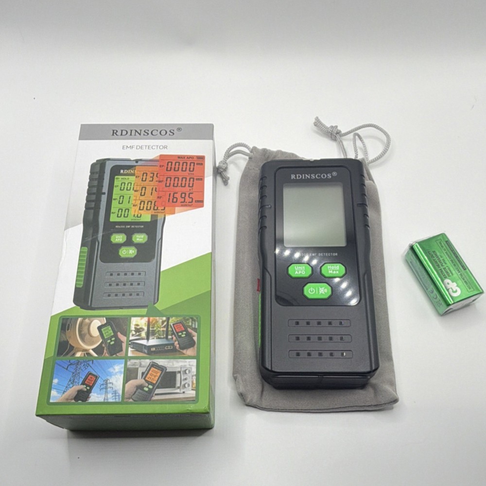 RDINSCOS RD630C EMF Detector with Accessories and Battery
