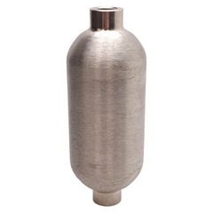 Swagelok 304L-HDF4-150 DOT-Compliant Sample Cylinder, 150cm³, 1800psig, 304L SS