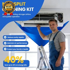13PCS Mini Split Cleaning Kit with 2L High Pressure Sprayer, Deep Cleaning Air