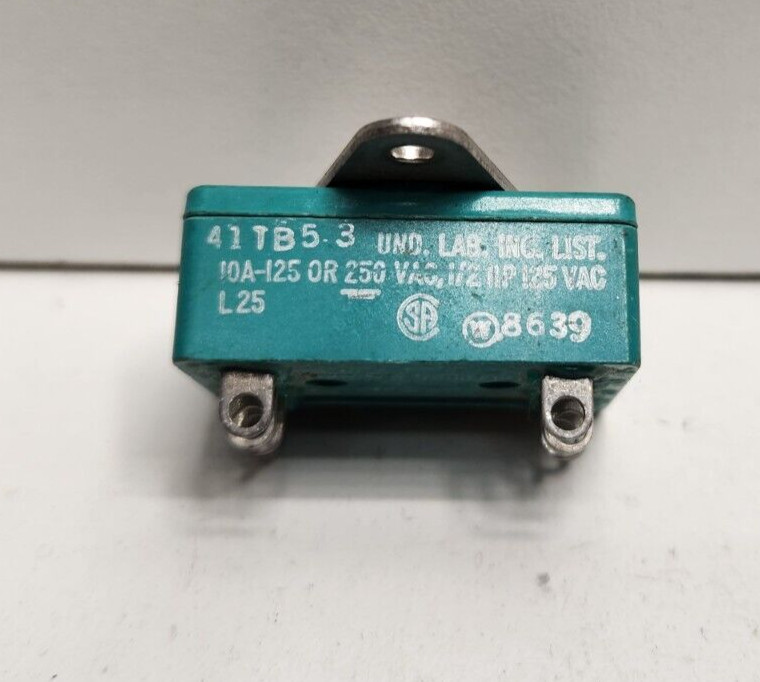 GUARANTEED! MICRO-SWITCH 10A 250V PIN PLUNGER ACTUATOR 41TB5-3 8AS42