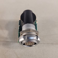 Lemo ECG.2B Right Angle Mount 12-pin Connector Soldered On Pcb