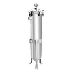 2″ NPT Bag Filter Housing 150 Psi 304 Stainless Steel In/Out #2 Bag with meshUS
