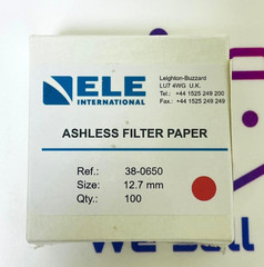 ELE INTERNATIONAL 38-0650 Ashles Filter Paper (Lot Of 3 Boxes)
