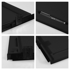 22×15″ Under Desk Keyboard Mouse Drawer Tray Silent Slide Rails for Home Office