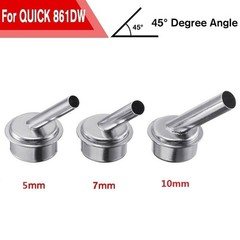 3pcs 45?? Angle Nozzle For QUICK 861DW Heat Hot Air Rework Station Welding