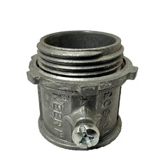 NEER TC-503 1″ EMT Set Screw Connector w/ Locknut, Die Cast Zinc