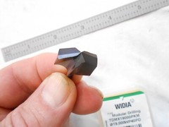 NEW WIDIA SOLID CARBIDE MODULAR DRILL TIP TDMX 19000, 19MM DIAMETER WP40PD GRADE