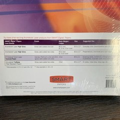 Smart Digital Canvas Textured Paper 8.5″x11″ Gloss Finish Kromekote Color Laser