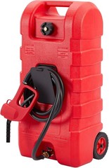 🔥57L (15 Gallonen) mit Handpumpe & Schlauch, Siphon 7,5L/min – Rollbarer Krafts
