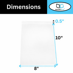 1000 Pack of 8×10 Reclosable Resealable Clear Zip Lock Plastic Bags 6 Mil Thick