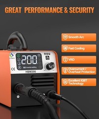 3-in-1 MIG Welder HITBOX 110V&220V Gasless Flux Core ARC/MMA Welding Tool HOT