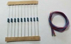 10Pcs Pre Wired 402/603/805/1206 SMD LED Light WITH RESISTORS many colors