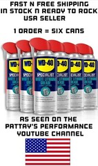 6 Pack WD-40 White Lithium Grease Spray W SMART STRAW SPRAYS 2 WAYS 10 OZ Cans