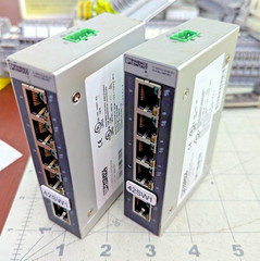 2 Pack Phoenix Contact 2891001 Unmanaged Switch 5 X RJ45 ports, 10/100 Mbps [Z3B