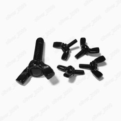 Black 304 Stainless Steel Wing Thumb Screws Bolts M3 M4 M5 M6 M8 M10