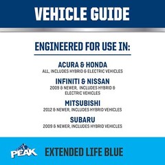 1 Gallon Engine Antifreeze Coolant for Asian Vehicles PEAK Long Life Formula
