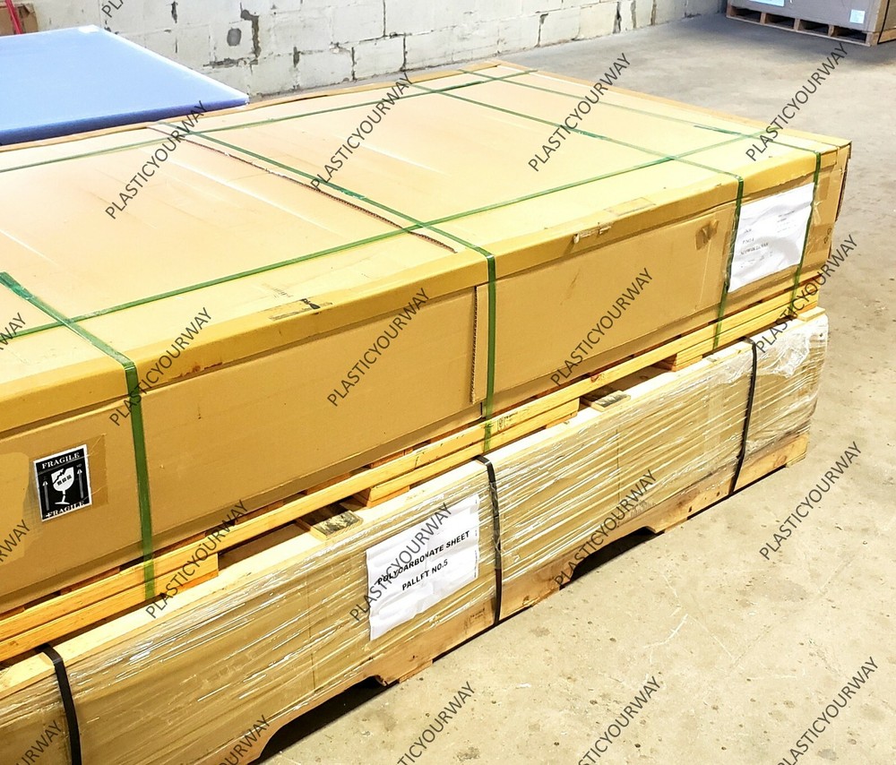 Clear Cast Acrylic Sheet Pallet (1/4″) .220 x 48 x 96 ( 55pcs )