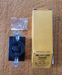 NOS Vintage TWISTLOCK 20A 250V Electrical Receptacle in box HARVEY HUBBELL, Inc.