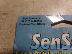 NEW Sensafe 481026 481126 Chlorine Water Check and Test Strips *FREE SHIPPING*