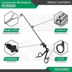 Laparoscopic Metzenbaum Scissor Laparoscopy Forceps Surgical Medical Instrument