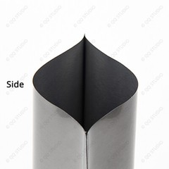 Multi Size Silver Aluminium Mylar Glossy Flat Open Top Powder Pouch