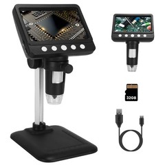1080P Digital Microscope 1000X Soldering Microscope for Electronics Repair Coin