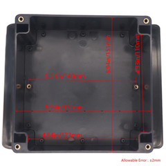 Junction Box IP65 Waterproof ABS Plastic Project Case Power Enclosure Black