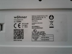 Wohner 32064 Busbar Adapter 3P, 650A