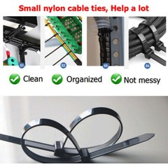 100 BLACK CABLE ZIP TIES Heavy Duty UV Resistant UL 4″ 6″ 8″ 12″ 15″ 18″ 24″ 36″
