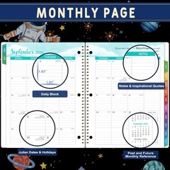 Student Planner 2026-2027 – School 9 X 11 inches, 136 pages, BLACK