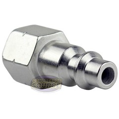 1/4″ Air Hose Y Splitter Two 1/4″ MNPT Couplers and One 1/4″ Industrial Plug