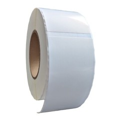 2.5″ x 6″ x 430 Labels, White Gloss BOPP Roll Inkjet Labels, 3″ Core, Blank