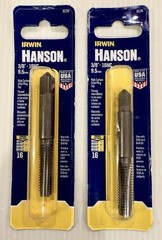 2 Pack Irwin Hanson 8134 3/8″-16NC High Carbon Steel Plug Tap