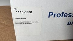 x 2 / SafTLite Stubby II Fluorescent Light 13W Mini Quad 9′ Hardwired Cord