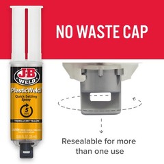 J-B Weld Plasticweld Epoxy Syringe 2 Part Glue Adhesive Plastic Repair Jb 50132
