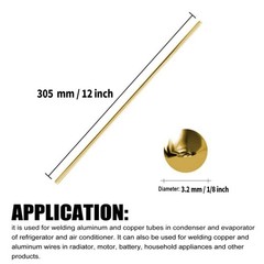 20PCS 1/8 inch Solid Round Brass Rod Inch – 20PCS, x 12