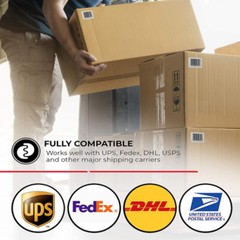 20 Rolls 4×6 Direct Thermal Shipping Labels For Zebra ZP450 Eltron 2844 450/Roll