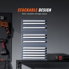 VEVOR Drill Bit Dispenser Organizer Cabinet 3 Pieces Three-Drawer Five-Drawer