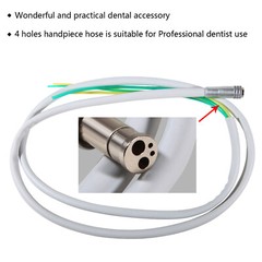 Dental 4 Hole Silicone Hose Tubing Tube for High Fast/Low Slow Speed Handpiece B