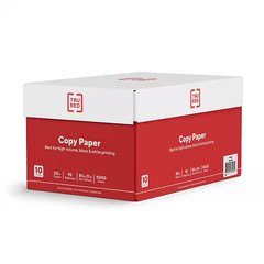 TRU RED White Copy Paper Letter Size 8.5×11 20lb 92 Bright 10 Reams 5000 Sheets