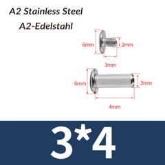 M3 M4 M5 M6 Chicago Bookbinding Screws Rivet Stud Binding Post Binder Documents