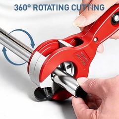 Ratcheting Tube Cutter+Deburring Tool Set for Copper PVC Pipe HVAC Plumbing Auto