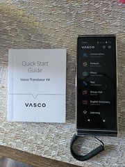 Vasco Translator V4 Universal Voice Real Time Language Translator Box & Charger