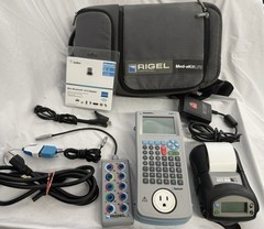Rigel Medical 288+ Electrical Safety Analyzer Kit w/EKG- Zebra RW 220 Printer