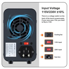 WPS3010 DC Adjustable 0-30/60/120/160V 0-3/5/10A Lab Variable Power Supply